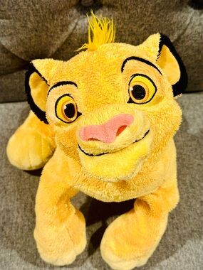 Disney Store Simba Plush 17" Lion King Stuffed Animal Toy Authentic Large Cub